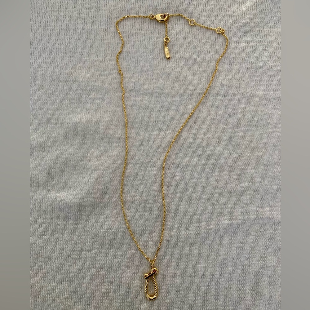 Stella & Dot Stella Strands Nautical Charm Keeper Necklace- Gold